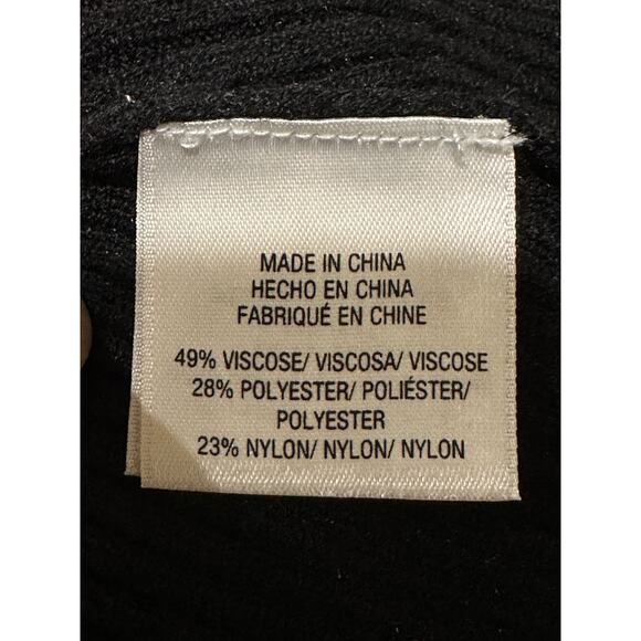 Favorite Daughter Imitation Pearl Strap Dress Black Size XL NWT Ribbed Knit - Picture 15 of 15